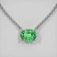 2.03 Ct. Gemstone Necklace, 14K White Gold 1