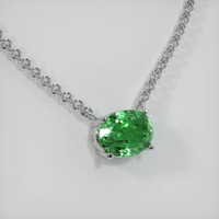 2.03 Ct. Gemstone Necklace, 14K White Gold 2