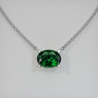 0.72 Ct. Gemstone Necklace, 18K White Gold 1