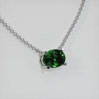 0.72 Ct. Gemstone Necklace, 18K White Gold 2