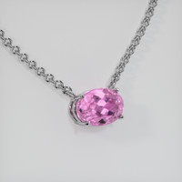 2.16 Ct. Gemstone Necklace, 18K White Gold 2