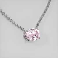 2.60 Ct. Gemstone Necklace, 18K White Gold 2