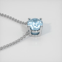 1.85 Ct. Gemstone Necklace, 18K White Gold 3