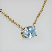 2.85 Ct. Gemstone Necklace, 14K Yellow Gold 2