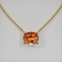 0.80 Ct. Gemstone Necklace, 14K Yellow Gold 1