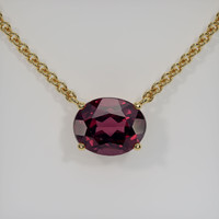 2.83 Ct. Gemstone Necklace, 14K Yellow Gold 1