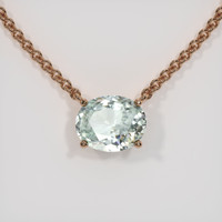 2.90 Ct. Gemstone Necklace, 14K Yellow Gold 1