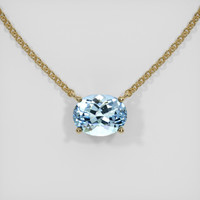 1.85 Ct. Gemstone Necklace, 14K Yellow Gold 1