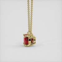 1.48 Ct. Ruby Necklace, 14K Yellow Gold 3
