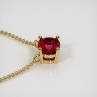 1.05 Ct. Ruby Necklace, 14K Yellow Gold 3