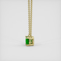 0.49 Ct. Emerald Necklace, 18K Yellow Gold 3
