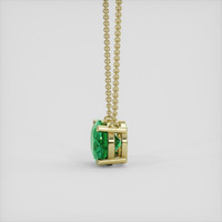 1.68 Ct. Emerald Necklace, 18K Yellow Gold 3