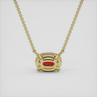 1.48 Ct. Ruby Necklace, 18K Yellow Gold 4
