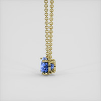 5.53 Ct. Blue Sapphire Necklace, 18K Yellow Gold 3