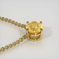 6.75 Ct. Sapphire Necklace, 18K Yellow Gold 3