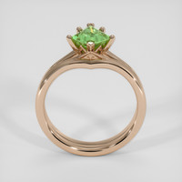 1.20 Ct. Green Sapphire Ring, 14K Rose Gold 3