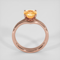 2.04 Ct. Peach Sapphire Ring, 14K Rose Gold 3