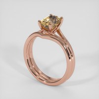 2.08 Ct. Bi Color Sapphire Ring, 18K Rose Gold 2
