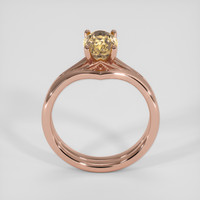 2.08 Ct. Bi Color Sapphire Ring, 18K Rose Gold 3