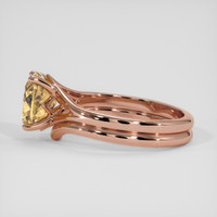 2.08 Ct. Bi Color Sapphire Ring, 18K Rose Gold 4