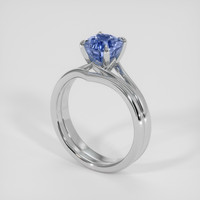 2.57 Ct. Color Change Sapphire Ring, 10K White Gold 2