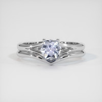 0.88 Ct. Violet Sapphire Ring, 10K White Gold 1