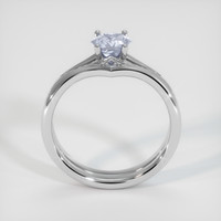 0.88 Ct. Violet Sapphire Ring, 10K White Gold 3