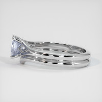 0.88 Ct. Violet Sapphire Ring, 10K White Gold 4