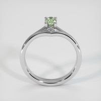 0.63 Ct. Green Sapphire Ring, 10K White Gold 3