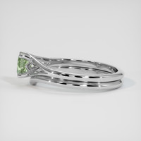 0.63 Ct. Green Sapphire Ring, 10K White Gold 4