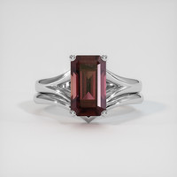 2.93 Ct. Sapphire Ring, 14K White Gold 1