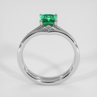1.01 Ct. Emerald Ring, 18K White Gold 3