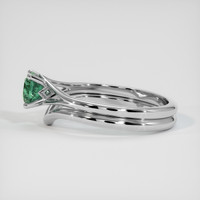0.69 Ct. Bluish Green Sapphire Ring, 18K White Gold 4