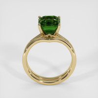 4.08 Ct. Green Sapphire Ring, 10K Yellow Gold 3