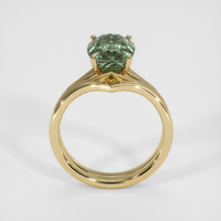 3.64 Ct. Green Sapphire Ring, 10K Yellow Gold 3