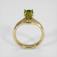 2.36 Ct. Brownish Green Andalusite Ring, 14K Yellow Gold 3