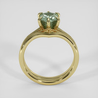 1.65 Ct. Green Sapphire Ring, 14K Yellow Gold 3