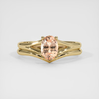 1.03 Ct. Padparadscha Sapphire Ring, 14K Yellow Gold 1