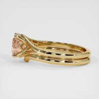 1.03 Ct. Padparadscha Sapphire Ring, 14K Yellow Gold 4