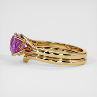 2.13 Ct. Purple Sapphire Ring, 14K Yellow Gold 4
