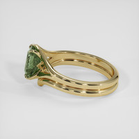 1.46 Ct. Green Sapphire Ring, 14K Yellow Gold 4