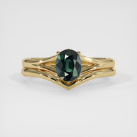 1.27 Ct. Sapphire Ring, 14K Yellow Gold 1