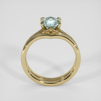 1.58 Ct. Bluish Green Sapphire Ring, 14K Yellow Gold 3