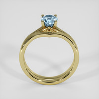 1.08 Ct. Greyish Blue Sapphire Ring, 14K Yellow Gold 3