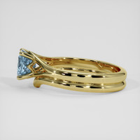 1.08 Ct. Greyish Blue Sapphire Ring, 14K Yellow Gold 4