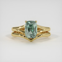3.20 Ct. Sapphire Ring, 14K Yellow Gold 1