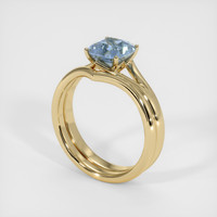 1.58 Ct. Sapphire Ring, 18K Yellow Gold 2