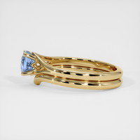 0.75 Ct. Sapphire Ring, 18K Yellow Gold 4