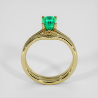 1.03 Ct. Emerald Ring, 18K Yellow Gold 3