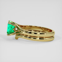 1.03 Ct. Emerald Ring, 18K Yellow Gold 4